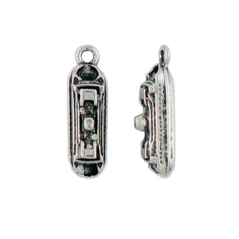 Silver Pewter Travel Charm keychain, purse, bookbag, handbag Accessory